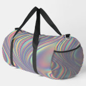 Iridescente holografische werveltextuur plunjezak (Rechterhoek)