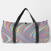 Iridescente holografische werveltextuur plunjezak (Achterkant)