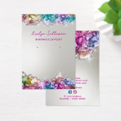 Iridescente kristallen namaak folie sieraden displ visitekaartje (Bureau)