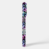 Iridescente Luipaardprint Monogram Case-Mate iPhone Case (Achterkant / Rechts)