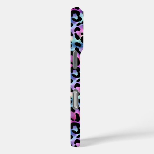 Iridescente Luipaardprint Monogram Case-Mate iPhone Case (Achterkant / Rechts)