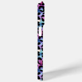 Iridescente Luipaardprint Monogram Case-Mate iPhone Case (Achterkant / Rechts)