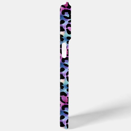 Iridescente Luipaardprint Monogram Case-Mate iPhone Case (Achterkant / Rechts)