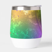 Iridescente mardi gras achtergrond met kralen (Links)
