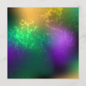 Iridescente mardi gras achtergrond met kralen menu (Achterkant)