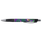 Iridescente mardi gras achtergrond met kralen pen (Bodem)