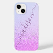 Iridescente Meisjesachtige Roze Glans Gepersonalis Case-Mate iPhone Case (Achterkant)