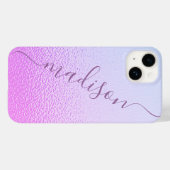 Iridescente Meisjesachtige Roze Glans Gepersonalis Case-Mate iPhone Case (Achterkant (horizontaal))