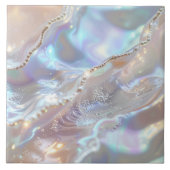 Iridescente Moeder van Parel Abstract ID1173b Tegeltje (Voorkant)