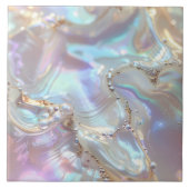 Iridescente Moeder van Parel Abstract ID1173c Tegeltje (Voorkant)