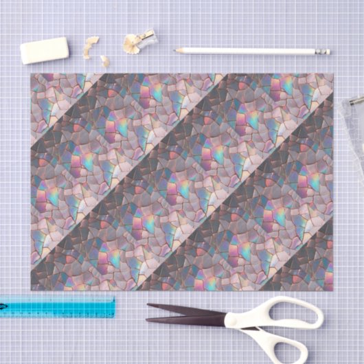 Iridescente Parelmoer Nep Rozen Goud Decoupage Tissuepapier (Craft)