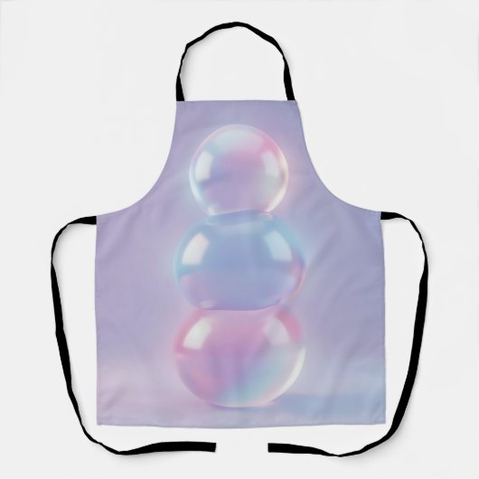 Iridescente Pastel Gestapelde Bollen Droomachtig Schort (Voorkant)