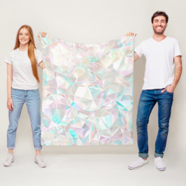 Iridescente pastel kristal fleece deken