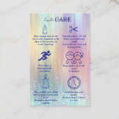Iridescente Pastel Luxe Kaarsverzorging Visitekaartje (Voorkant)