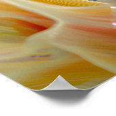 Iridescente Pastel Regenboog Glas Bloemblaadjes Fa Poster (Hoek)