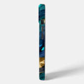 Iridescente Pauwenveer Abstract Case-Mate iPhone Case (Achterkant / Links)