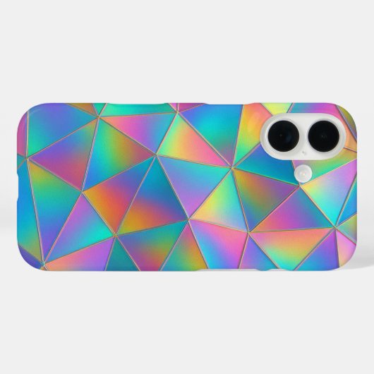 Iridescente Polygoon Case-Mate iPhone Case (Achterkant (horizontaal))