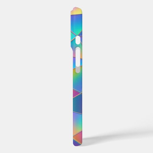 Iridescente Polygoon Case-Mate iPhone Case (Achterkant / Links)