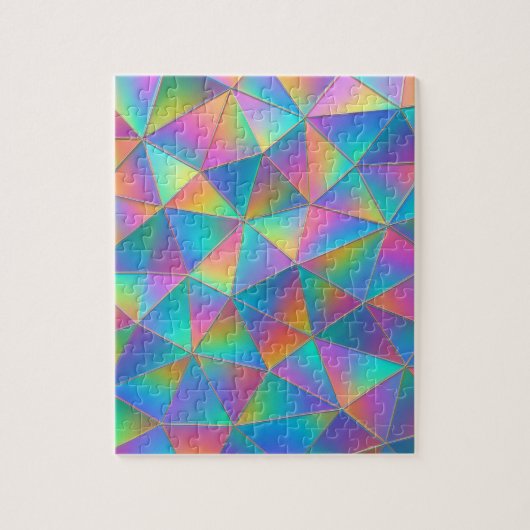 Iridescente Polygoon Legpuzzel (Verticaal)