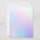 Iridescente Regenboog Ballonnen 30e Verjaardag Kaart (Achterkant)