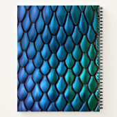 Iridescente Staartvinnen Draak Schubben Notitieboek (Achterkant)