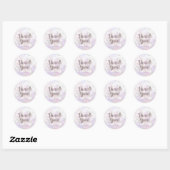 Iridescente Witte Glitter Glam Feest Favor Ronde Sticker (Vel)