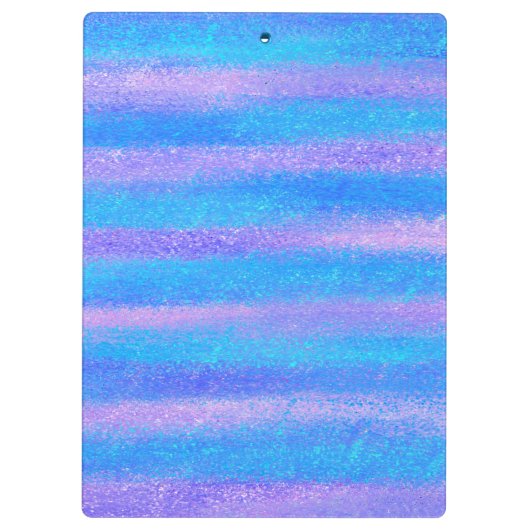 Iridescerende glansstrepen turquoise roze klembord (Achterkant)