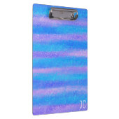 Iridescerende glansstrepen turquoise roze klembord (Rechts)