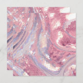 Iridesecent Pink and Purple Sequin Kaart (Voorkant / Achterkant)