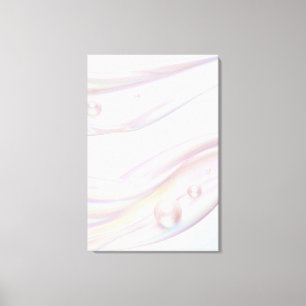 Iridiscence Parel Holografische Vloeibare Stroom A Canvas Afdruk