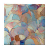 Iridiscent kleurrijke parelmoer tegeltje (Voorkant)