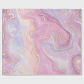 Iridiscent regenboogverloop en goud folie strata cadeaupapier (Vlak)