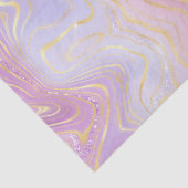 Iridiscent regenboogverloop en goud folie strata tissuepapier (Detail)