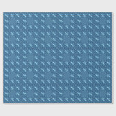 Iridiscerende blauw. cadeaupapier (Vlak)