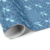 Iridiscerende blauw. cadeaupapier (Rol Hoek)