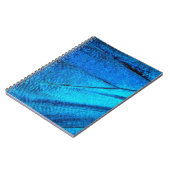 Iridiscerende Blauwe Vlinder Vleugel Notitieboek (Linkerzijde)