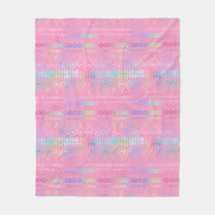 Iridiscerende Boheemse Eenhoorn Patroon Fleece Deken