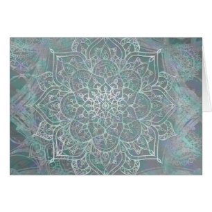 Iridiscerende Glans Mandala Boho Chic Dank je wel