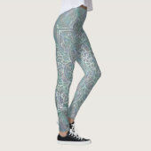 Iridiscerende Glans Mandala Boho Chic Leggings (Rechts)