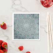 Iridiscerende Glans Mandala Boho Chic Servet (Insitu)