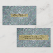 Iridiscerende Glans Mandala Boho Chic Visitekaartje (Voorkant / Achterkant)