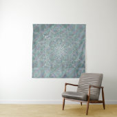 Iridiscerende Glans Mandala Boho Chic Wandkleed (In Situ (horizontaal))