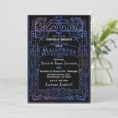 Iridiscerende glans vintage Victoriaanse deco Hall Kaart (Staand voorkant)
