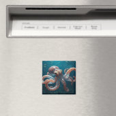 Iridiscerende Glas Octopus Kunst | Diepzee Leven Magneet (Insitu (Vaatwasser))