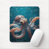 Iridiscerende Glas Octopus Kunst | Kunst uit de Di Muismat (Met muis)