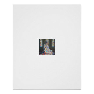 Iridiscerende glazen Boeddha meditatieposter Perfect Poster