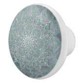 Iridiscerende glinsterende mandala boho chic keramische knop (Rechts)