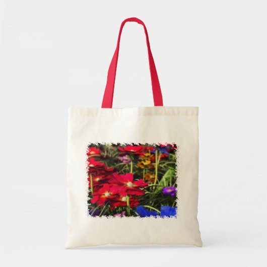 Iridiscerende lente boodschappentas tote bag (Voorkant)