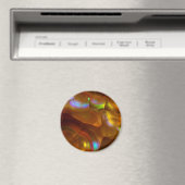 Iridiscerende oranje vuuropaal magneet (Insitu (Vaatwasser))