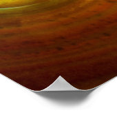 Iridiscerende oranje vuuropaal poster (Hoek)